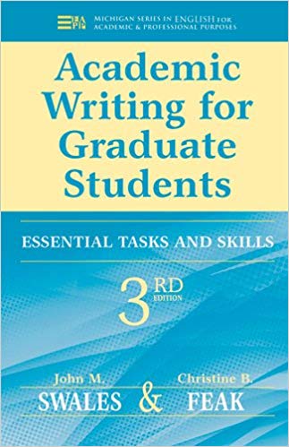 Book cover for academic writing for graduate students: essential tasks and skills
